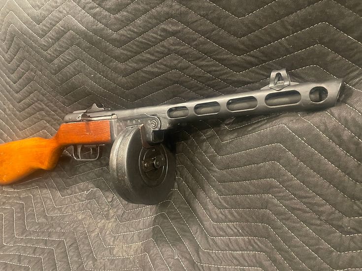 PPSH41 semi auto 7.62x25 or 9mm